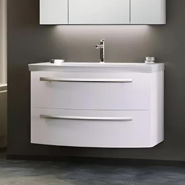 Dulap cu lavoar Orka Urla 90 Pe perete / MDF / White photo 2