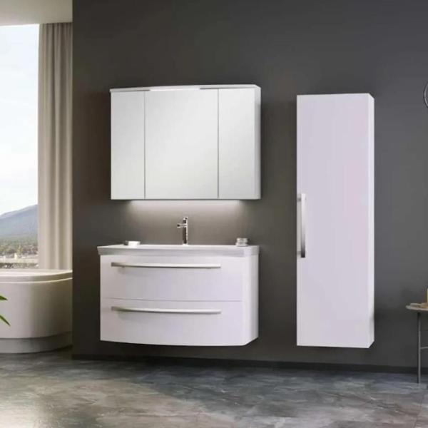 Dulap cu lavoar Orka Urla 90 Pe perete / MDF / White photo 4