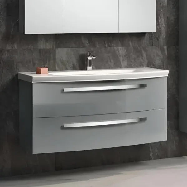 Dulap cu lavoar Orka Urla 110 Pe perete / MDF / Gray photo 3