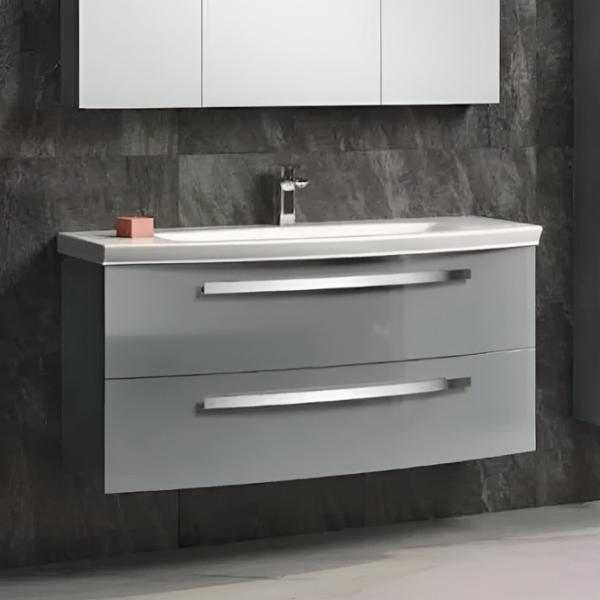Dulap cu lavoar Orka Urla 110 Pe perete / MDF / Gray photo 3