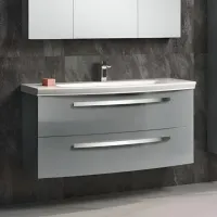 Dulap cu lavoar Orka Urla 110 Pe perete / MDF / Gray photo 3