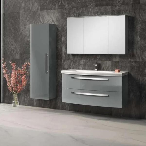 Dulap cu lavoar Orka Urla 110 Pe perete / MDF / Gray photo 4