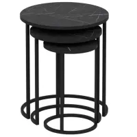 Set măsuțe de cafea Trendy Gloria GTR003968 Black