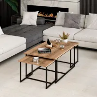 Set măsuțe de cafea Trendy Levada GTR003973 Brown photo 6