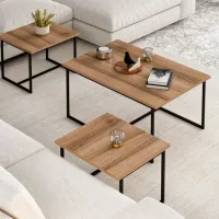Set măsuțe de cafea Trendy Levada GTR003973 Brown photo 7