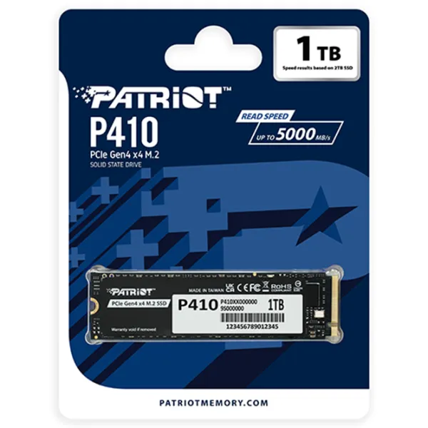 SSD Patriot P410 1 TB M.2 NVMe photo 3