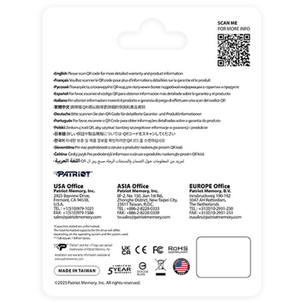 SSD Patriot P410 1 TB M.2 NVMe photo 4