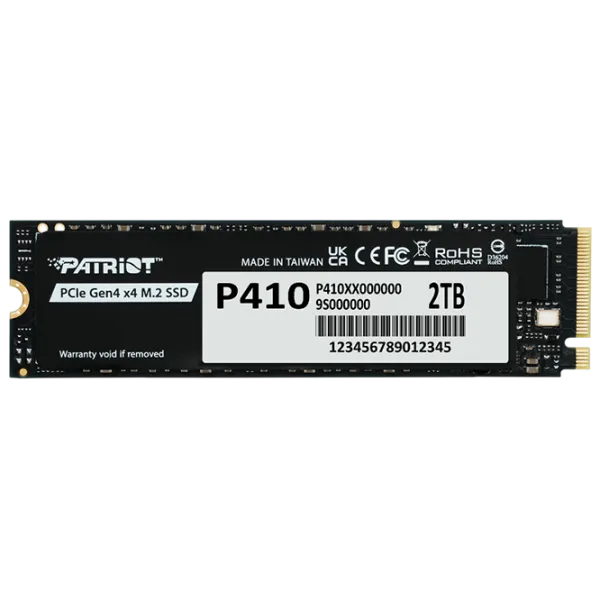 SSD Patriot P410 2 ТБ M.2 NVMe photo 1