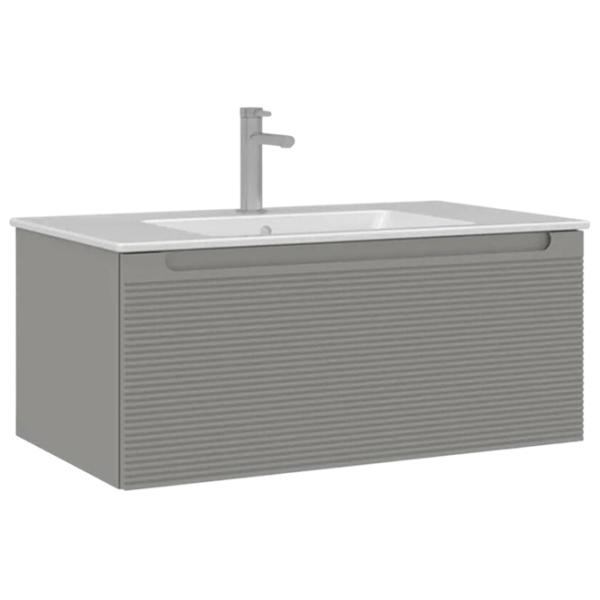 Dulap cu lavoar Orka Olbia 80 Pe perete / MDF / Matte Cashmere photo 1