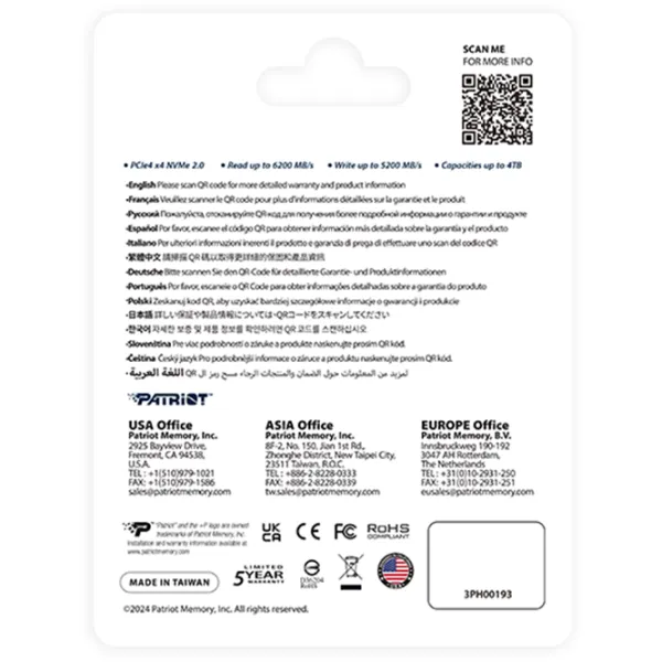 SSD Patriot P400 V4 1 TB M.2 NVMe photo 5