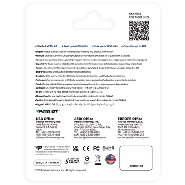 SSD Patriot P400 V4 1 TB M.2 NVMe photo 5