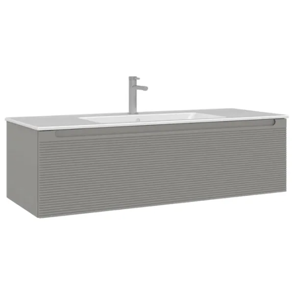 Dulap cu lavoar Orka Olbia 120 Pe perete / MDF / Matte Cashmere photo 1