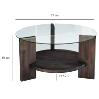 Măsuță de cafea Trendy Mondo GTR000805 Antracit photo 4