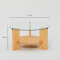 Măsuță de cafea Trendy Mondo GTR000807 Stejar Sonoma photo 6