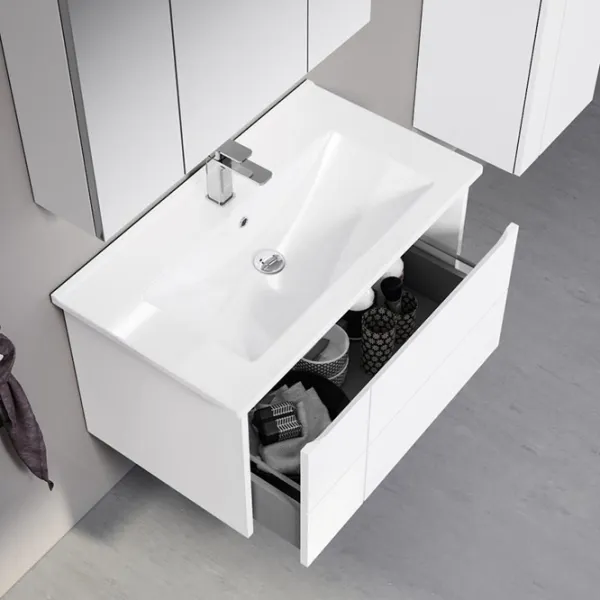 Dulap cu lavoar Orka New Likya 80 Pe perete / MDF / White Matt photo 3