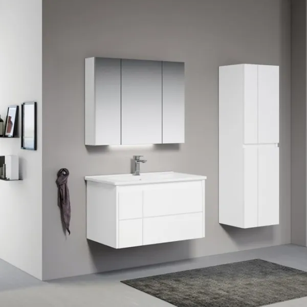 Dulap cu lavoar Orka New Likya 80 Pe perete / MDF / White Matt photo 4