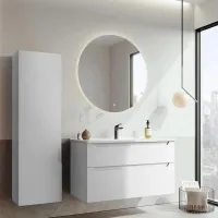 Dulap cu lavoar Orka Messina 100 Pe perete / MDF / Matte Cashmere photo 4