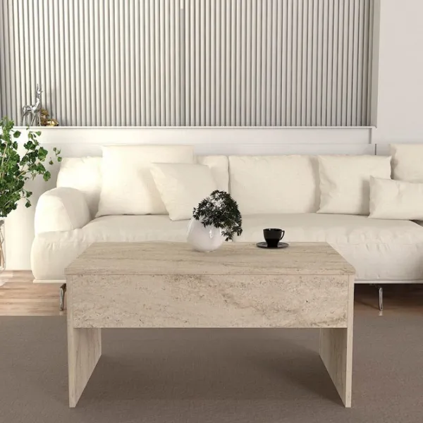 Măsuță de cafea Trendy Akilli GTR006098 Travertine photo 4