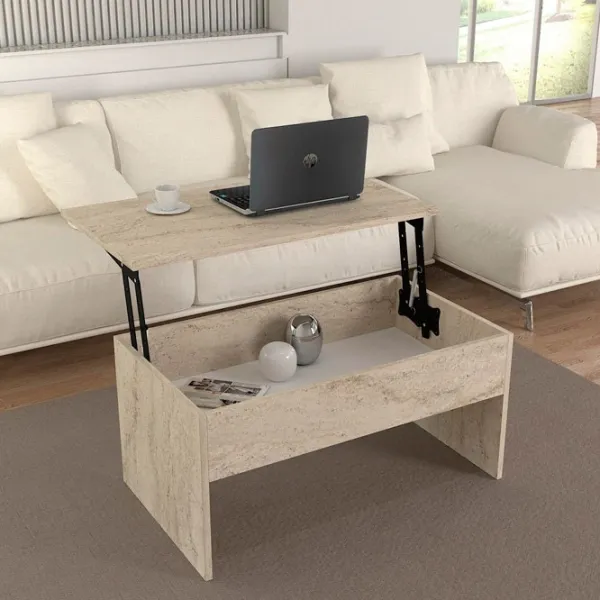 Măsuță de cafea Trendy Akilli GTR006098 Travertine photo 6