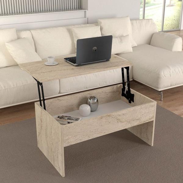 Măsuță de cafea Trendy Akilli GTR006098 Travertine photo 6