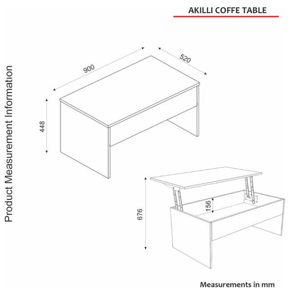 Măsuță de cafea Trendy Akilli GTR006098 Travertine photo 7