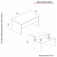 Журнальный столик Trendy Akilli GTR006098 Travertine photo 7