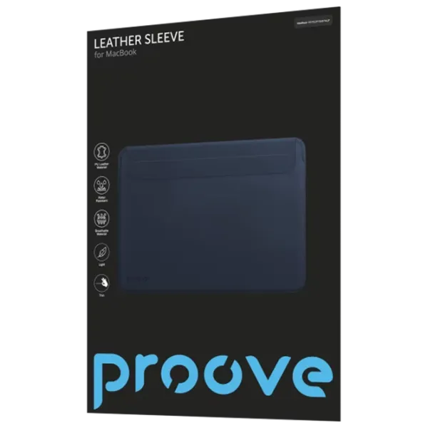 Husă pentru laptop Proove Leather Sleeve 13.6" / Blue photo 2