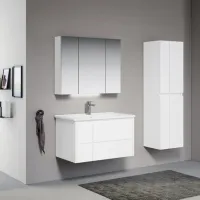 Dulap cu lavoar Orka New Likya 80 Pe perete / MDF / White photo 3