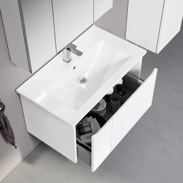 Dulap cu lavoar Orka New Likya 80 Pe perete / MDF / White photo 4