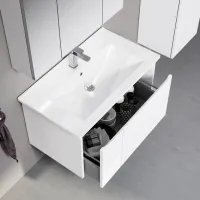 Dulap cu lavoar Orka New Likya 80 Pe perete / MDF / White photo 4