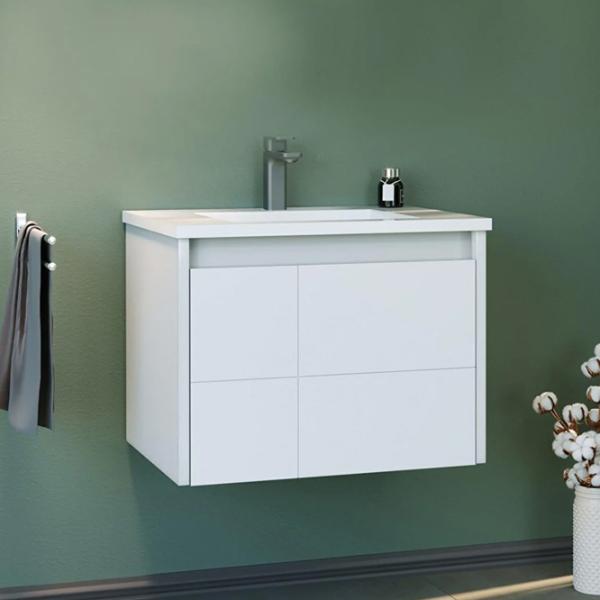 Dulap cu lavoar Orka New Likya 80 Pe perete / MDF / White photo 5