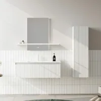 Dulap cu lavoar Orka Salina 100 Pe perete / MDF / White Matt photo 2