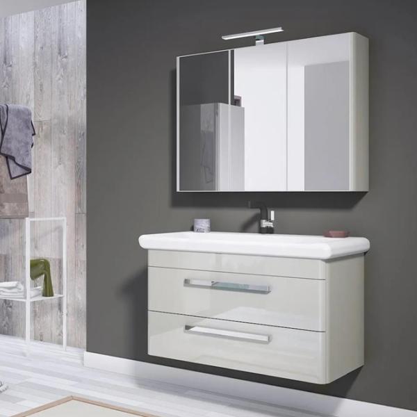 Dulap cu lavoar Orka Rose 80 Pe perete / MDF / White photo 2