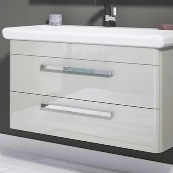 Dulap cu lavoar Orka Rose 80 Pe perete / MDF / White photo 3