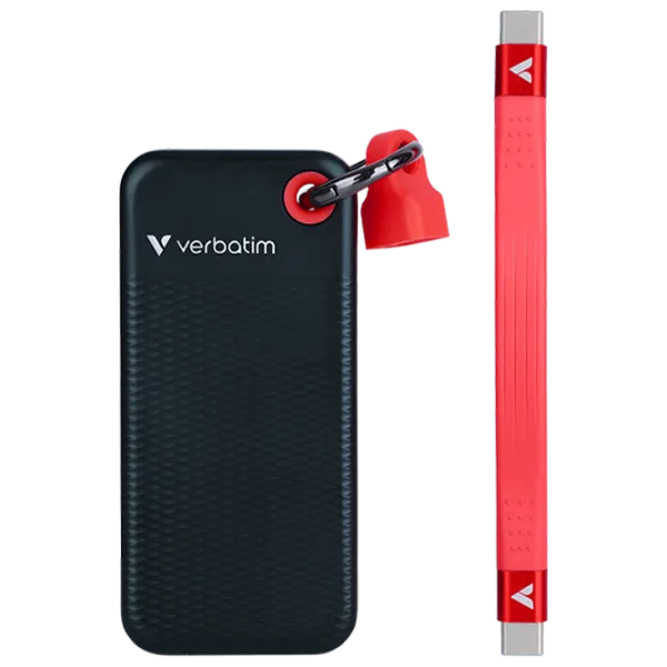 SSD Verbatim Pocket 2 ТБ 32196 / Черно-красный photo 1