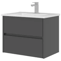 Dulap cu lavoar Orka Arno 65 Pe perete / MDF / Gray photo 2