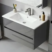 Dulap cu lavoar Orka Arno 65 Pe perete / MDF / Gray photo 3