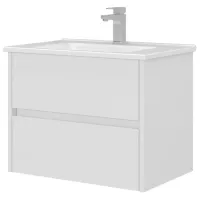 Dulap cu lavoar Orka Arno 65 Pe perete / MDF / White photo 3