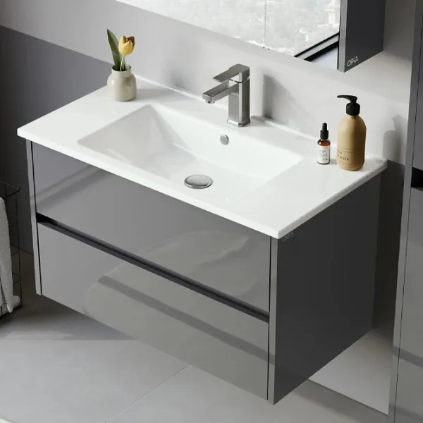 Dulap cu lavoar Orka Arno 85 Pe perete / MDF / Gray photo 2
