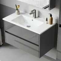 Dulap cu lavoar Orka Arno 85 Pe perete / MDF / Gray photo 2