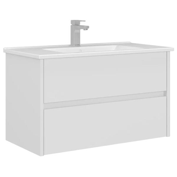 Dulap cu lavoar Orka Arno 85 Pe perete / MDF / White photo 1