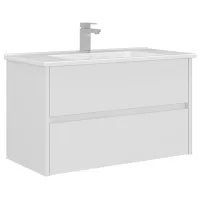 Dulap cu lavoar Orka Arno 85 Pe perete / MDF / White