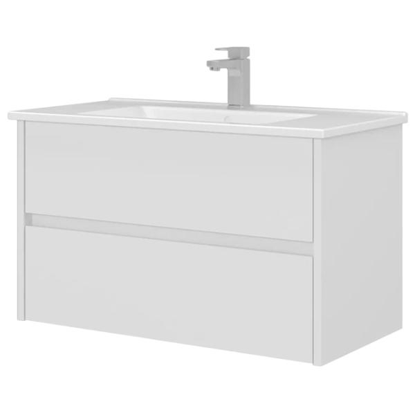 Dulap cu lavoar Orka Arno 85 Pe perete / MDF / White photo 2