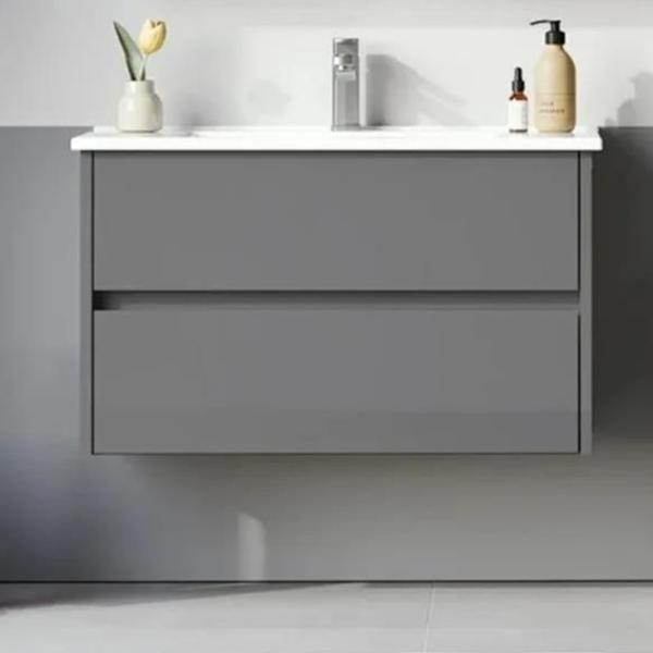 Dulap cu lavoar Orka Arno 100 Pe perete / MDF / Gray photo 2