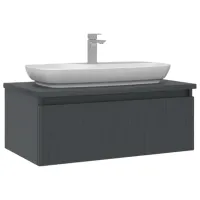 Dulap cu lavoar Orka Lentia 80 Pe perete / MDF / Anthracite
