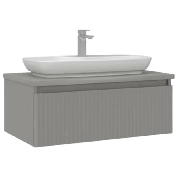 Dulap cu lavoar Orka Lentia 80 Pe perete / MDF / Matte Cashmere photo 1