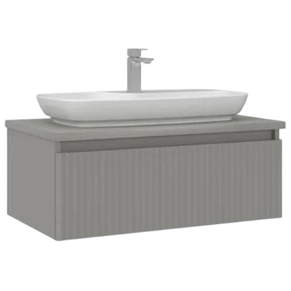 Dulap cu lavoar Orka Lentia 80 Pe perete / MDF / Matte Cashmere photo 1