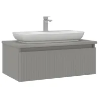 Dulap cu lavoar Orka Lentia 80 Pe perete / MDF / Matte Cashmere