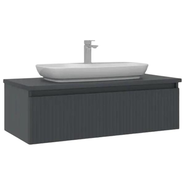 Dulap cu lavoar Orka Lentia 100 Pe perete / MDF / Anthracite photo 1