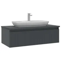 Dulap cu lavoar Orka Lentia 100 Pe perete / MDF / Anthracite